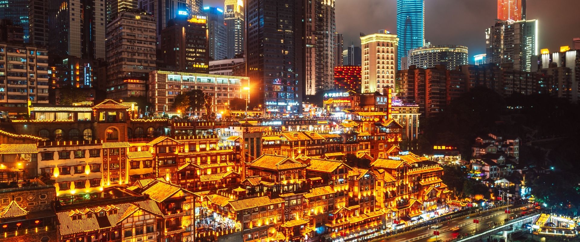 Hongyadong Ancient Town in Chongqing, China